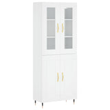 Highboard White 69.5x34x180 cm Engineered Wood 3198321