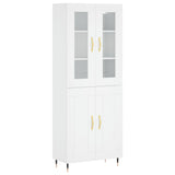 Highboard White 69.5x34x180 cm Engineered Wood 3198321
