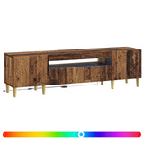 LED TV Cabinet Old Wood Engineered Wood 897133
