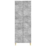 Cabinet Set 2 pcs Concrete Grey Engineered Wood 3416703