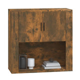 ZNTS Wall Cabinet Smoked Oak 80x33x80 cm Engineered Wood 816589