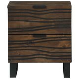 Bedside Cabinet 2 pcs Walnut 40 x 33 x 46 cm Solid Acacia wood 4018007
