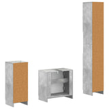 3 Piece Bathroom Cabinet Set UTRECHT Engineered Wood 3417894
