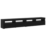 TV Cabinet 2 pcs Black Oak 240 x 35 x 40 cm Engineered Wood 3332491