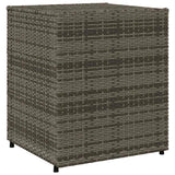 Garden Storage Cabinet Grey 55x59x69 cm Poly Rattan 365557