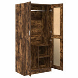 Wardrobe Smoked Oak 82.5x51.5x180 cm Engineered Wood 826638