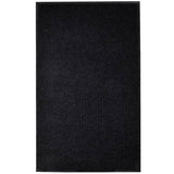 Door Mat Black 117x220 cm PVC 287665