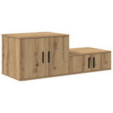 Storage Cabinet 2 pcs Artisan Oak 118 x 41 x 40 cm 866666