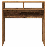 Console Table Old Wood 78x30x80 cm Engineered Wood 856620