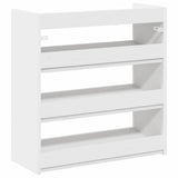 Shoe Rack White 60x25x62 cm Engineered Wood 859887