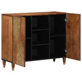 Sideboard with Shelf Brown 90 x 33 x 75 cm Solid Mango Wood 4018764