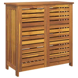 Garden Cabinet Natural 90 x 40 x 90cm Solid Acacia Wood 42001371
