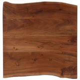 Coffee Table with Live Edges 60x60x40 cm Solid Acacia Wood 247826