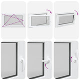 Basement Window "RISOR" 100x60 cm Tilt&Turn DIN Left Anthracite 4108409