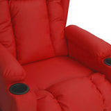 Massage Chair Wine Red Faux Leather 339081