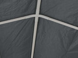 Tent Fabric without Frame Grey 12 x 6 m PE 43863
