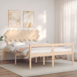 Senior Bed without Mattress 140x190 cm Solid Wood 3195526