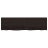 Wall Shelf Dark Brown 180x50x cm Treated Solid Wood Oak 363840