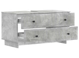 Bathroom Sink Cabinet EDE Concrete Grey 82 x 41x 59 cm 895918