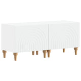 TV Cabinet White Engineered Wood 896235