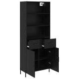 Highboard Black oak 69.5 x 34 x 180 cm Engineered Wood 3416099