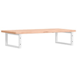Basin Shelf Wall Mounted Steel and Solid Wood Beech 3302432