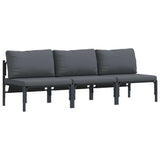 Outdoor Furniture 3 Piece Anthracite 80 x 80 x 71 cm Steel 42009989