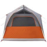 Tunnel Tent Grey and Orange 10-Person Polyester and Steel 42028663