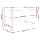 Planter 78x40x52 cm Solid Wood Pine 822117