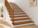 Stair Tread 4 pcs 90 x 25 x 2 cm Brown Solid Oak Wood 3449323
