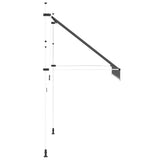 143689 Manual Retractable Awning 250 cm Anthracite