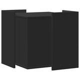 Cat Litter Box Enclosure Black 53x53x51 cm Engineered Wood 857752