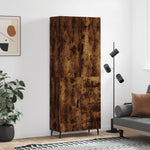 Highboard Smoked Oak 69.5x34x180 cm Engineered Wood 3195920