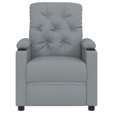 Recliner Chair Light Grey Fabric 352411