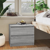 Bed Cabinets 2 pcs Grey Sonoma 50x39x43.5 cm Engineered Wood 815825