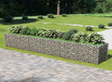143554 Gabion Raised Bed Galvanised Steel 540x90x100 cm