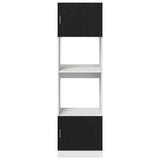 Hanging Cabinet Black Oak 60 x 57 x 207 cm Engineered Wood 3334018