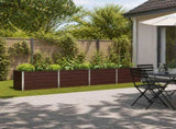 Raised Garden Bed Brown 320 x 80 x 55 cm cold-rolled steel 8006421