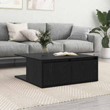 Coffee Table Black oak 80 x 80 x 31 cm Engineered wood 875488