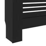 MDF Radiator Cover Black 205 cm 325552