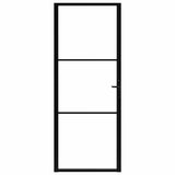 Interior doors 83 x 201.5 cm Aluminium Black and Transparent 151199