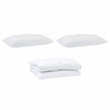 Duvet with Pillow 3 pcs White Microfiber 3377708