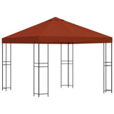 Gazebo 3 x 3 m Terracotta Polyester and Steel 190 gsm 900328