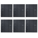 96 Piece Storage Bin Kit with Wall Panels Blue and Black 150816