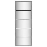 Shoe Cabinet with Mirror 5-Layer Grey Sonoma 63x17x169.5 cm 3228284