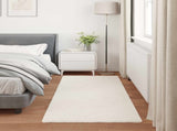 Faux Rabbit Fur Rug Olite Cream 100 x 200 cm Polyester 42021657