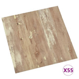 Self-adhesive Flooring Planks 55 pcs PVC 5.11 m Brown 324672