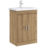 Bathroom Under Sink Cabinet Artisan Oak 78.5 x 37.5 x 81 cm 890695