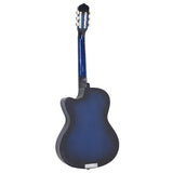 Western Classical Cutaway Guitar with Equalizer 6 Strings Blue 70140