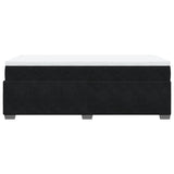 Box Spring Bed with Mattress Black 90x200 cm Velvet 3285259